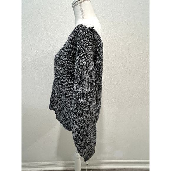 BCX Juniors Black Colorblocked Crewneck Sweater Size L | Trendy Women's Top B21 - Picture 5 of 8